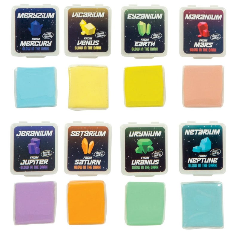 Geddes Raymond Geddes Galaxy Glow Kneaded Erasers for Kids (Pack of 24) - Image 2